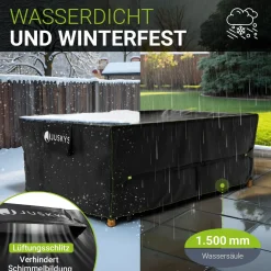 Abdeckplane Gartenmöbel verschiedene Größen Schutzhülle Gartenmöbel wasserdicht winterfest