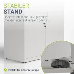 Aktenschrank aus Metall Büroschrank mit Cam-Lock-Schloss & 2 Schlüsseln