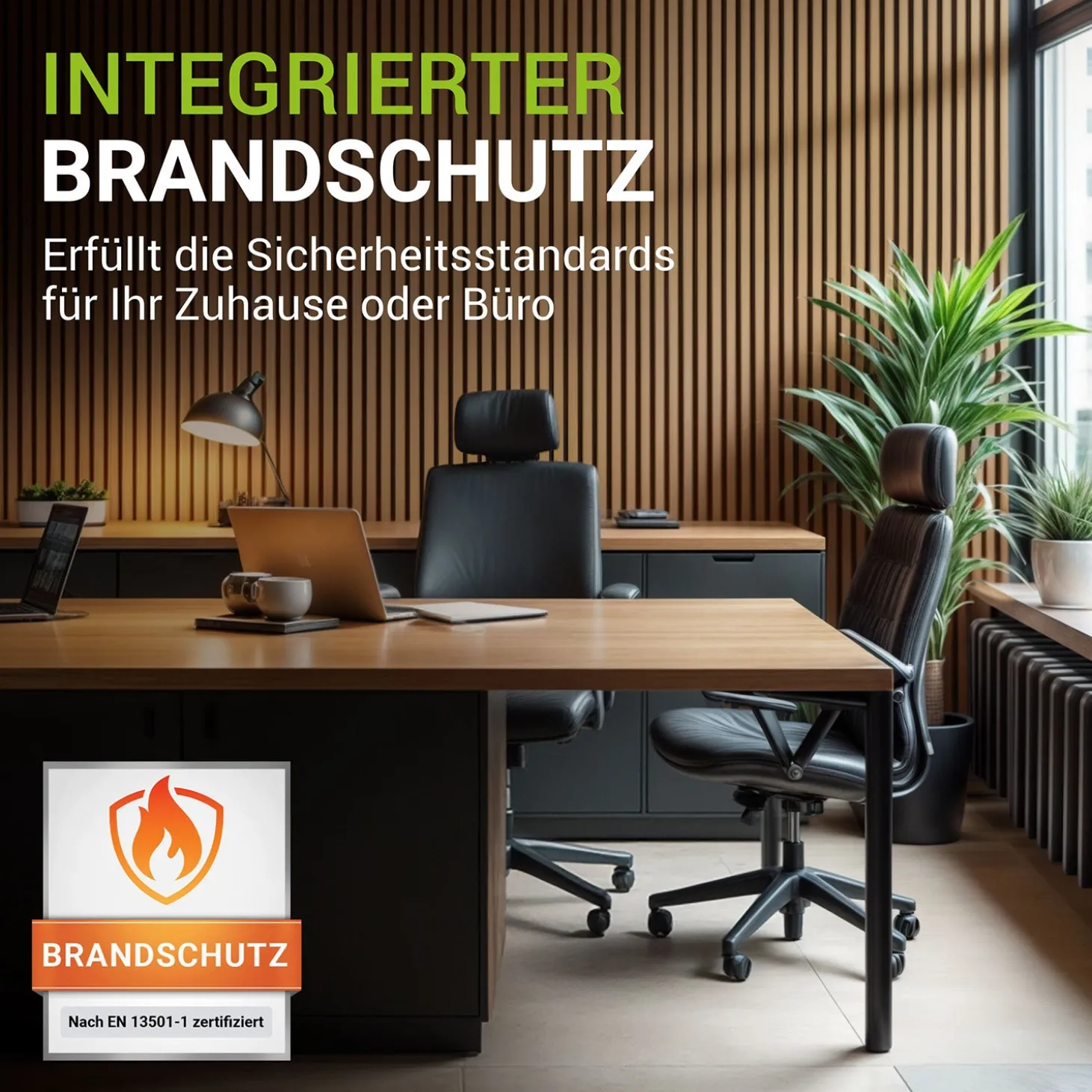 Akustikpaneele Holzoptik 4er Set Wandpaneele für Wohnzimmer, Schlafzimmer, Flur