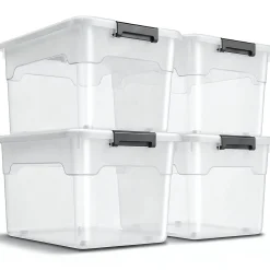 Aufbewahrungsbox mit Deckel Boxen aus Kunststoff zur ordentlichen Aufbewahrung