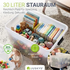 Aufbewahrungsbox mit Deckel Boxen aus Kunststoff zur ordentlichen Aufbewahrung