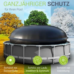 Aufblasbares Poolkissen Ganzjähriger Schutz zum Überwintern und vor Verschmutzungen