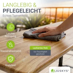 Bierzeltgarnitur Bichl 170 cm Biertischgarnitur klappbar 3-teilig aus Tannenholz