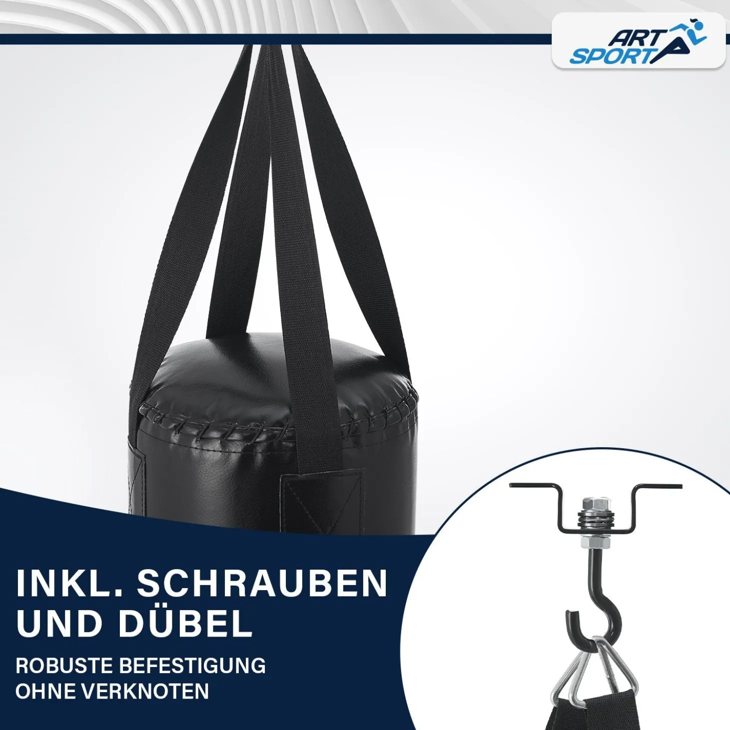Boxsack für Kinder und Erwachsene Gefüllt in 10, 25 und 30 kg, inkl. Aufhängung
