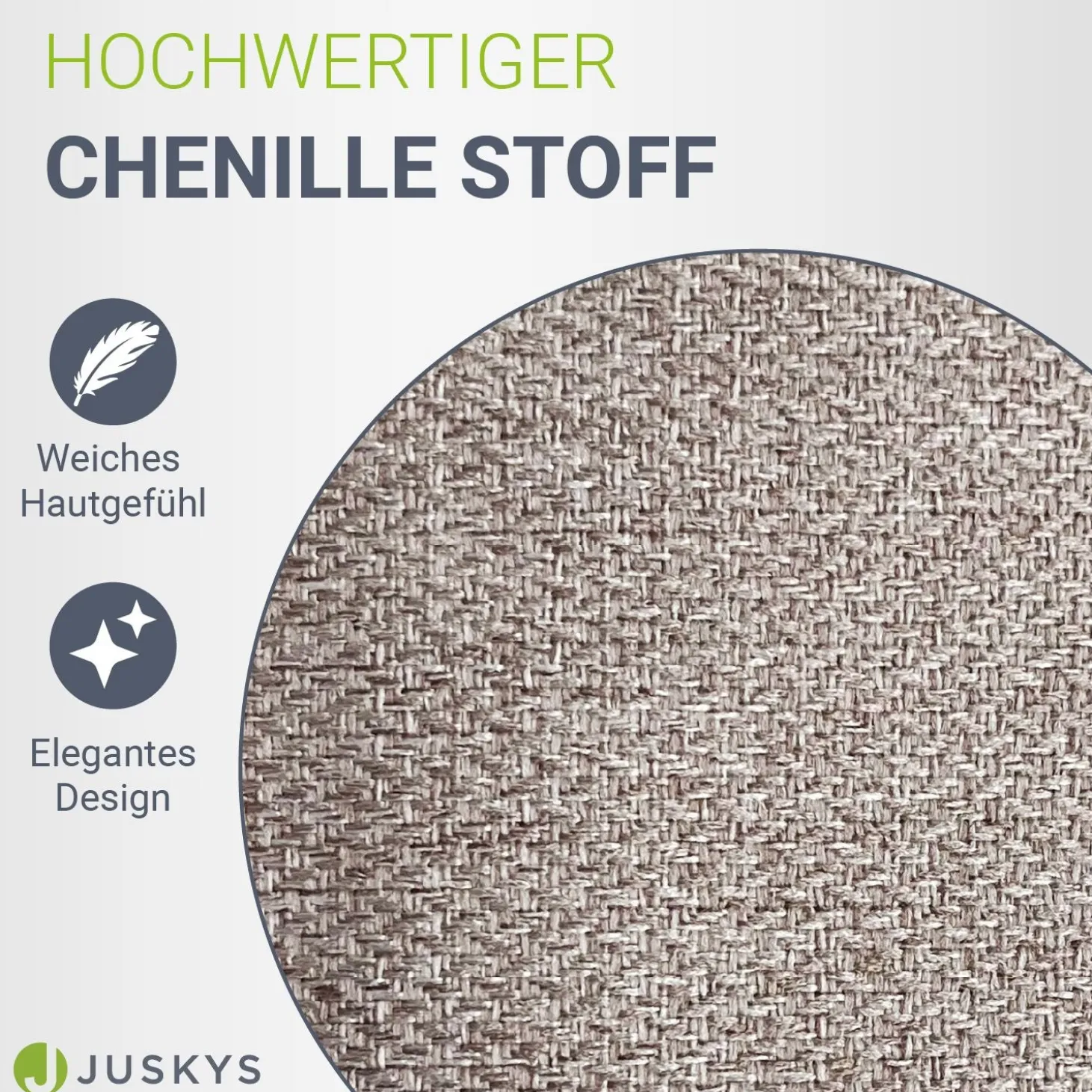 Boxspringbett Detroit - Chenille-Stoff Luxuriöser Schlafkomfort und stilvollem Design