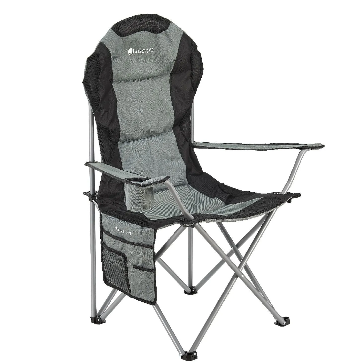 Campingstuhl Lido Gepolsterter Klappstuhl mit Getränkehalter & Tasche
