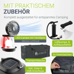 Campingzelt aufblasbar für 1-4 Personen Luftzelt wasserdicht mit einfachem & schnellem Aufbau