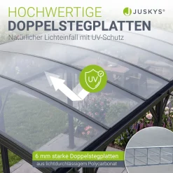 Carport 5x3 m - diverse Modelle Schützender Stellplatz mit Oberlicht und Regenrinne