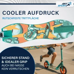 Cityroller - diverse Designs Scooter mit XXL Rädern, Fußständer, Hinterradreibungsbremse
