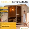 Cube Fasssauna Fjora XXL Für 6 Personen | 308 x 220 x 225 cm (LxBxH) | 9 kW Saunaofen