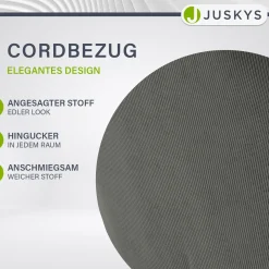 Drehstuhl Clyde mit Cord Stilvoller Stuhl fürs Wohn- & Esszimmer