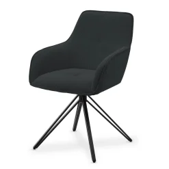 Drehstuhl Clyde mit Cord Stilvoller Stuhl fürs Wohn- & Esszimmer