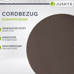 Drehstuhl Clyde mit Cord Stilvoller Stuhl fürs Wohn- & Esszimmer