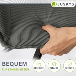 Drehstuhl Clyde mit Cord Stilvoller Stuhl fürs Wohn- & Esszimmer