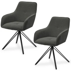 Drehstuhl Clyde mit Cord Stilvoller Stuhl fürs Wohn- & Esszimmer