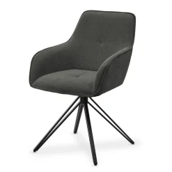 Drehstuhl Clyde mit Cord Stilvoller Stuhl fürs Wohn- & Esszimmer