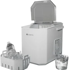 Eiswürfelmaschine mit Selbstreinigung IceOracle Erfrischende Eiswürfel in 2 Größen blitzschnell zubereitet