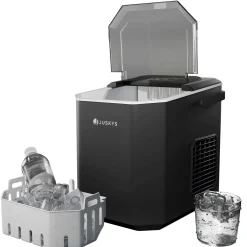 Eiswürfelmaschine mit Selbstreinigung IceOracle Erfrischende Eiswürfel in 2 Größen blitzschnell zubereitet