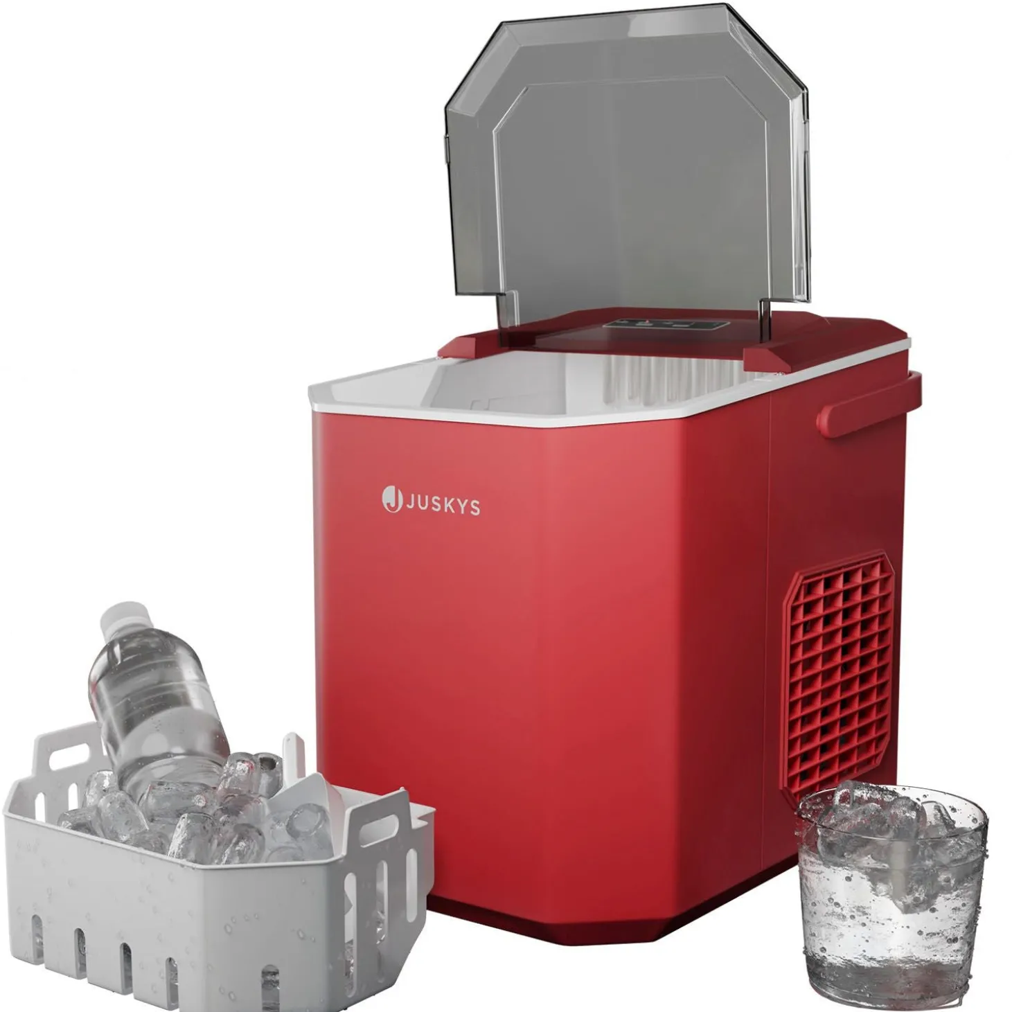 Eiswürfelmaschine mit Selbstreinigung IceOracle Erfrischende Eiswürfel in 2 Größen blitzschnell zubereitet