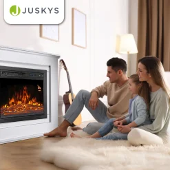 Elektrischer Kamin Elektrokamin mit Heizlüfter und Flammeneffekt - 1000/2000 W