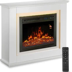 Elektrischer Kamin Elektrokamin mit Heizlüfter und Flammeneffekt - 1000/2000 W