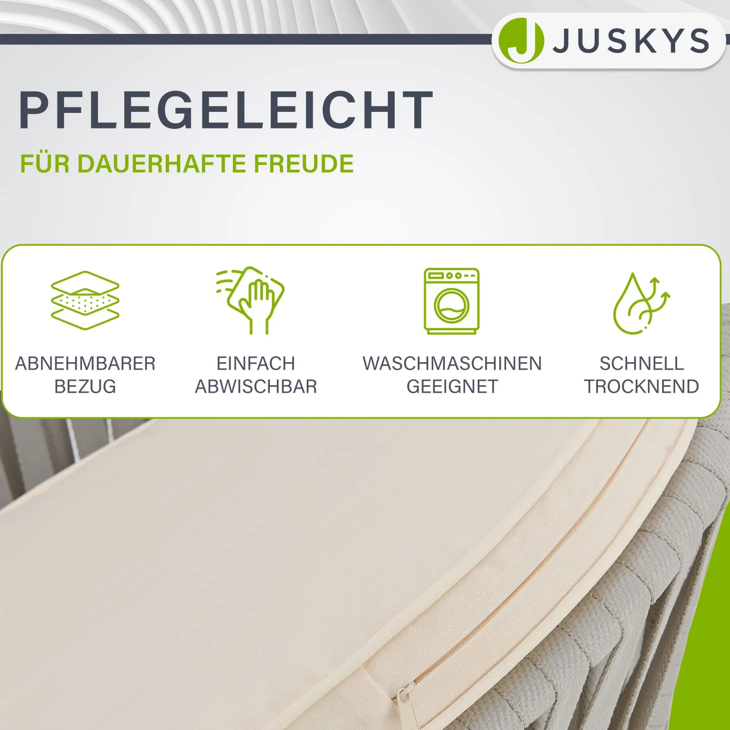 2er-Set Rope Stühle Gartenstühle mit Seilgeflecht – Inkl. Sitz- und Rückenkissen