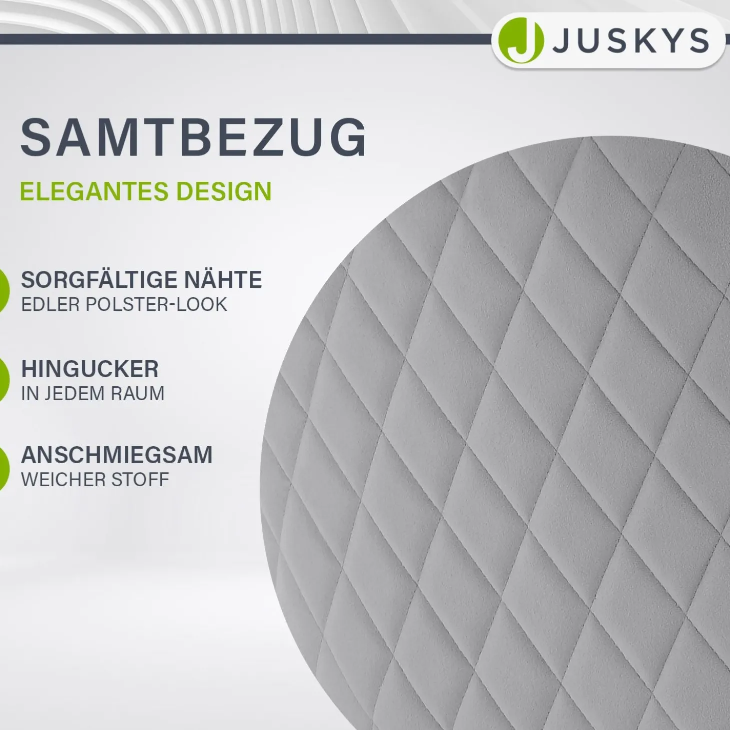 Esszimmerstuhl drehbar mit Samt Clyde Esszimmerstuhl mit Armlehne als 1er, 2er, 4er oder 6er Set