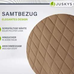 Esszimmerstuhl drehbar mit Samt Clyde Esszimmerstuhl mit Armlehne als 1er, 2er, 4er oder 6er Set