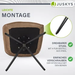 Esszimmerstuhl drehbar mit Samt Clyde Esszimmerstuhl mit Armlehne als 1er, 2er, 4er oder 6er Set