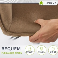 Esszimmerstuhl drehbar mit Samt Clyde Esszimmerstuhl mit Armlehne als 1er, 2er, 4er oder 6er Set