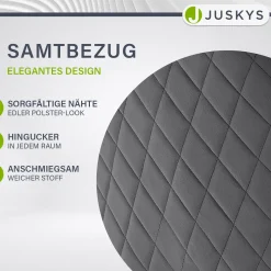Esszimmerstuhl drehbar mit Samt Clyde Esszimmerstuhl mit Armlehne als 1er, 2er, 4er oder 6er Set