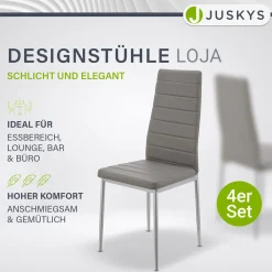 Esszimmerstuhl Loja Bequeme Stühle für das Esszimmer mit weichem Kunstleder