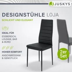 Esszimmerstuhl Loja Bequeme Stühle für das Esszimmer mit weichem Kunstleder