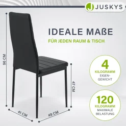 Esszimmerstuhl Loja Bequeme Stühle für das Esszimmer mit weichem Kunstleder