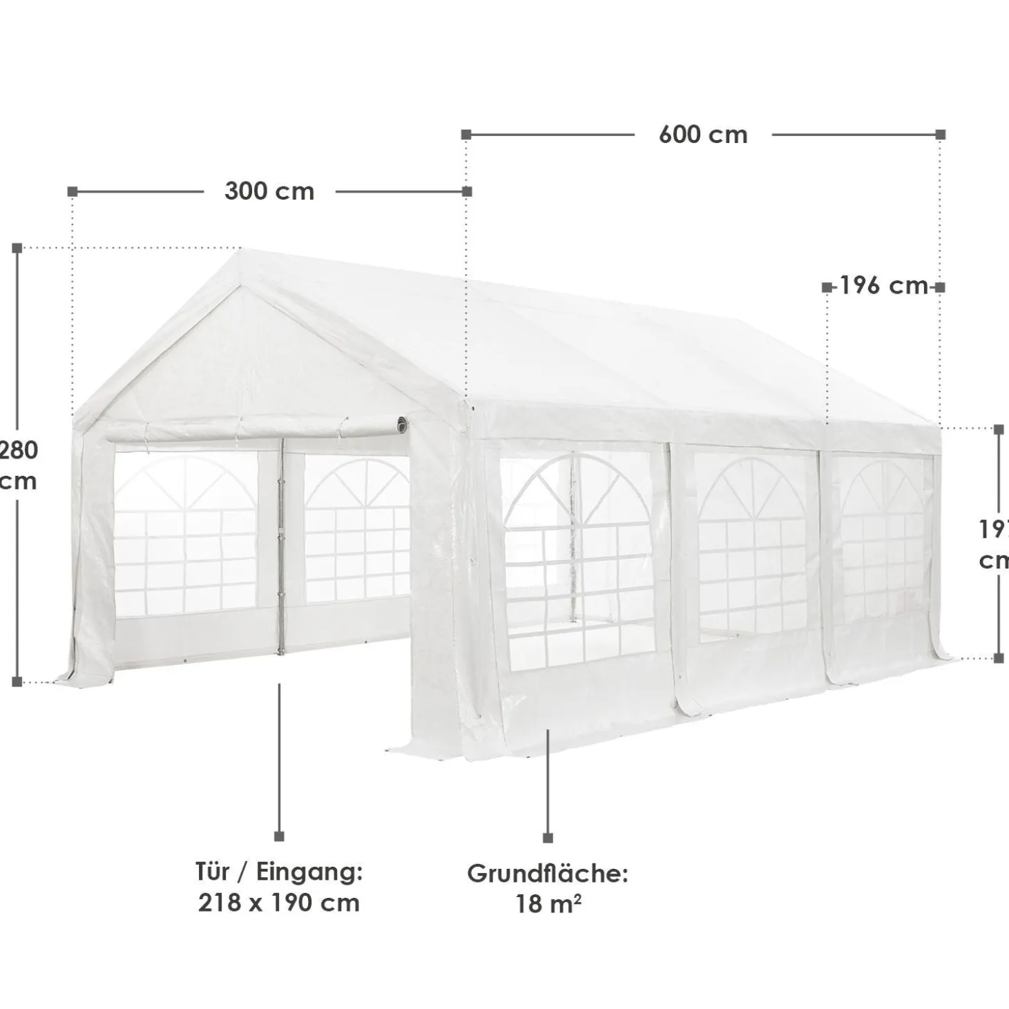 Festzelt Partyzelt Gala Großer Pavillon für die Outdoor-Party im Garten