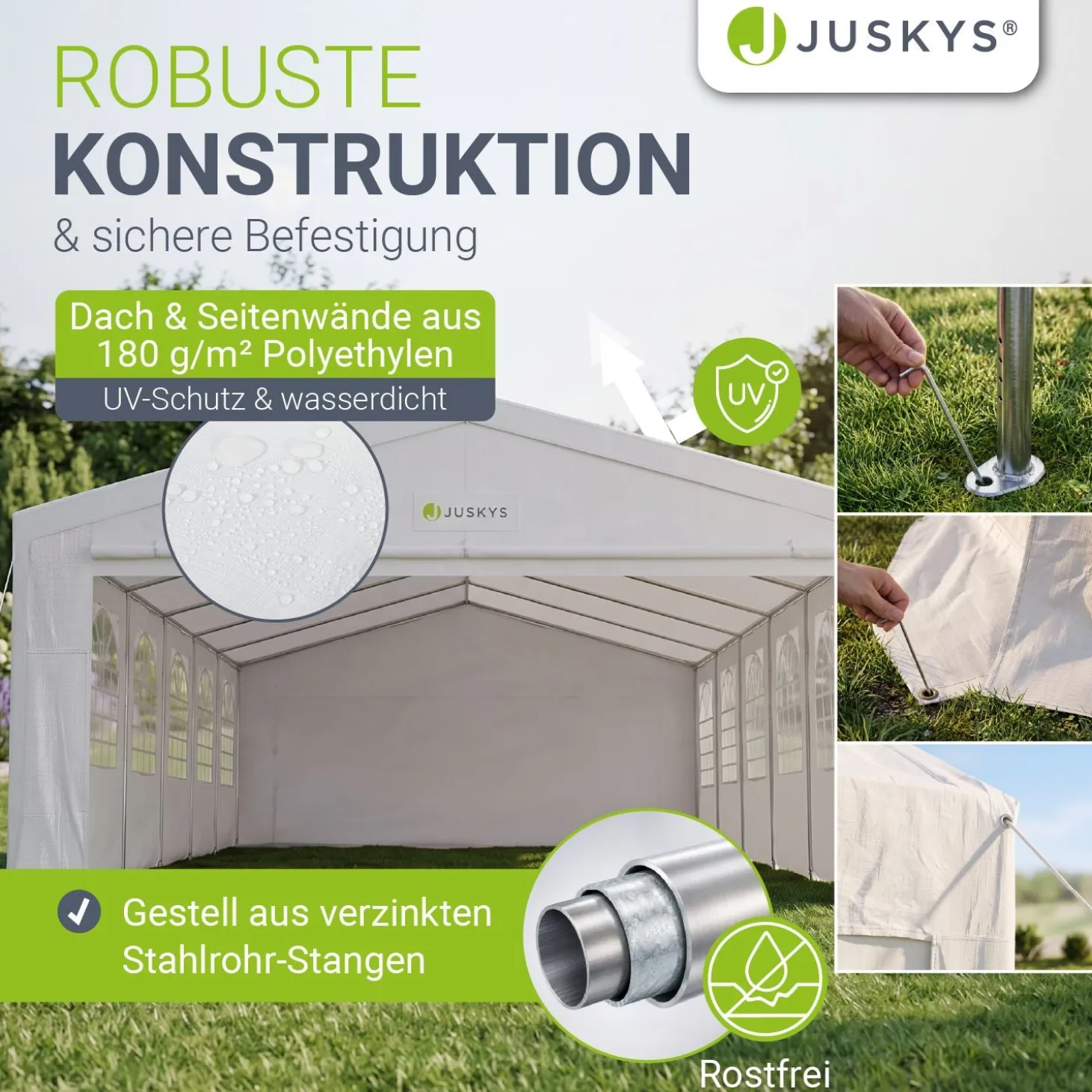 Festzelt Partyzelt Gala Großer Pavillon für die Outdoor-Party im Garten