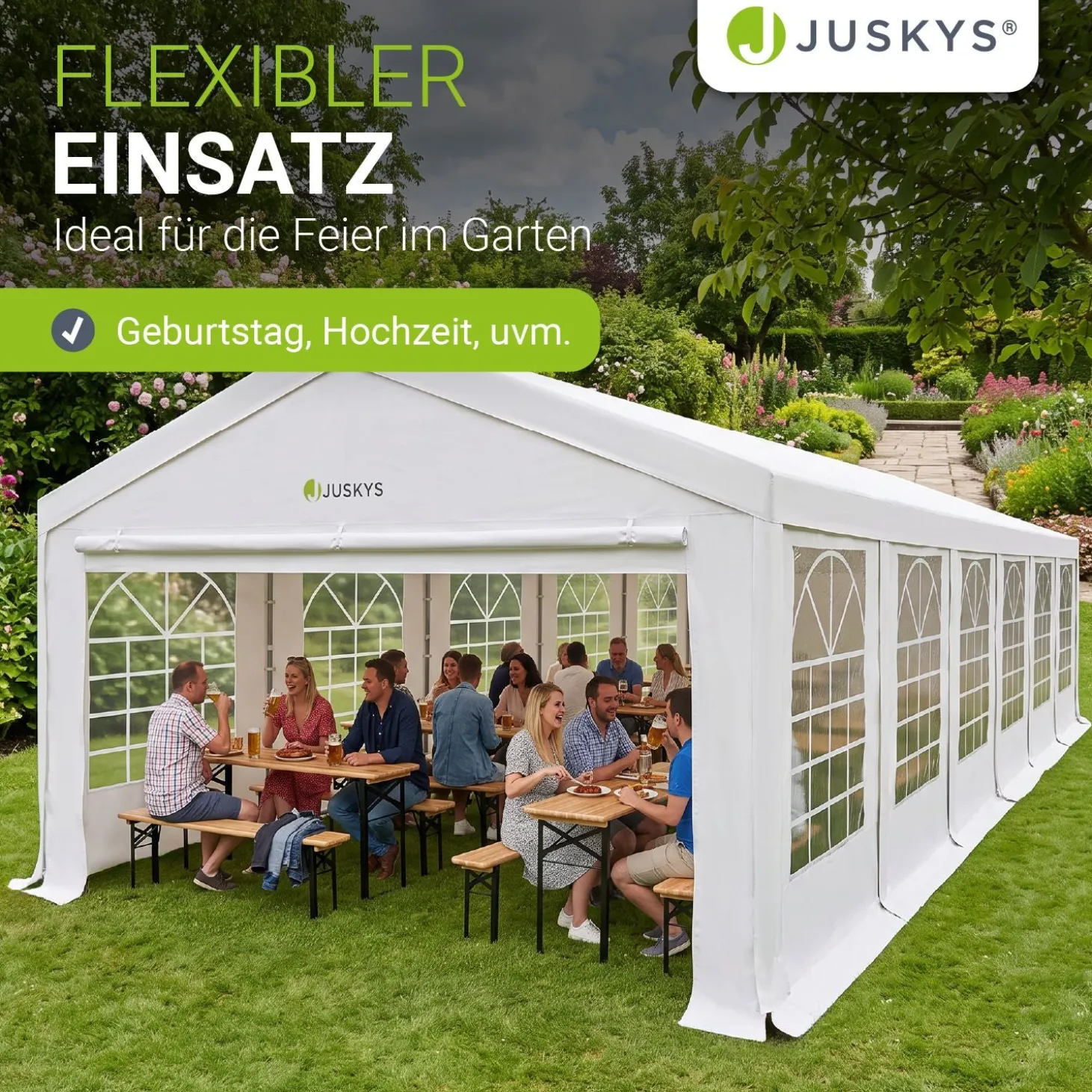 Festzelt Partyzelt Gala Großer Pavillon für die Outdoor-Party im Garten