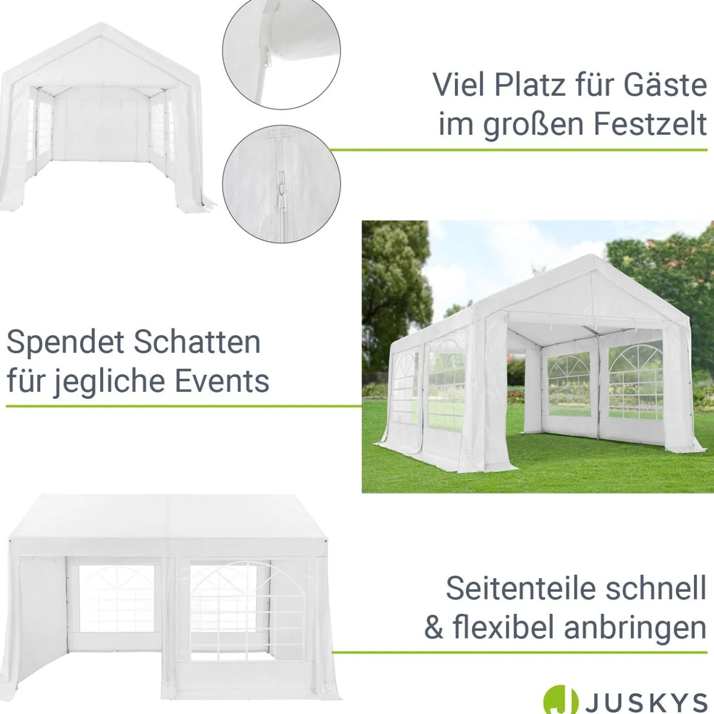 Festzelt Partyzelt Gala Großer Pavillon für die Outdoor-Party im Garten