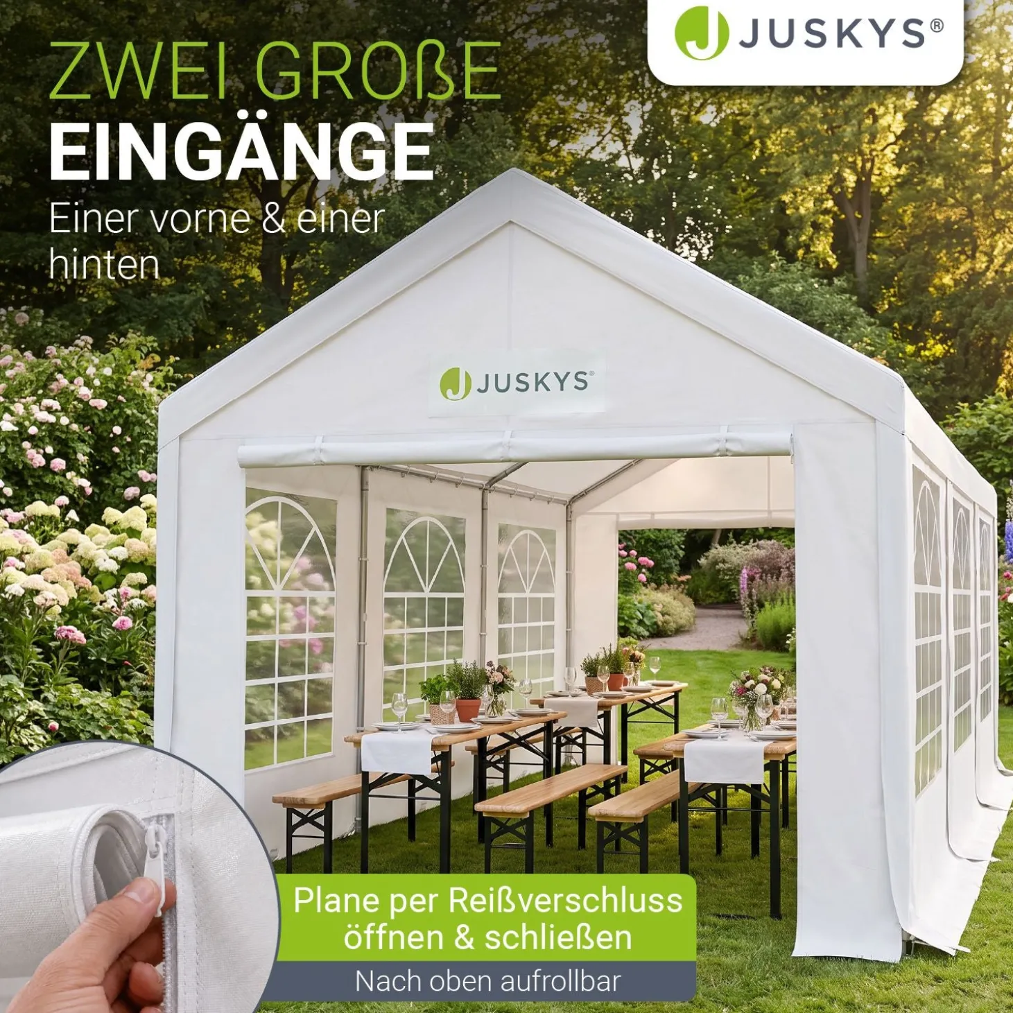 Festzelt Partyzelt Gala Großer Pavillon für die Outdoor-Party im Garten