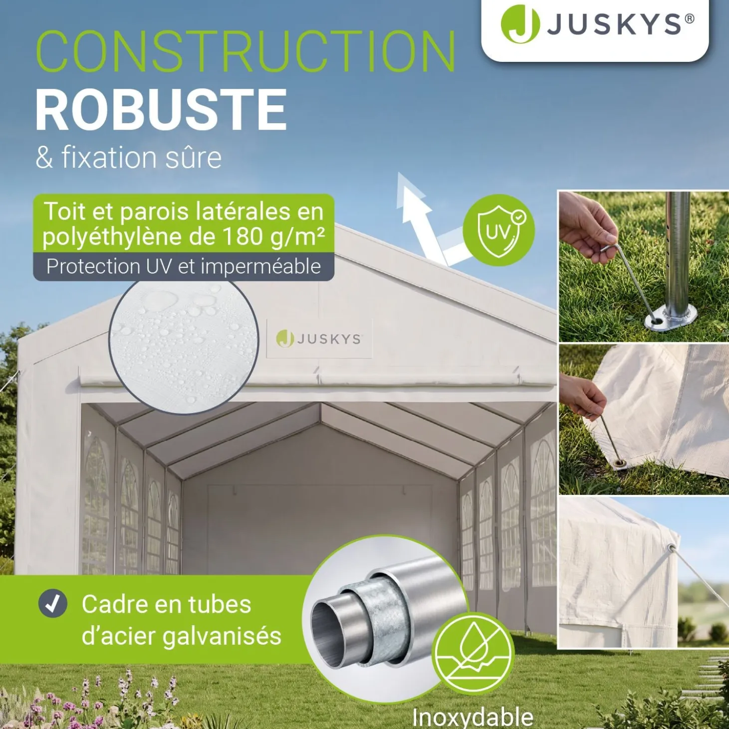 Festzelt Partyzelt Gala Großer Pavillon für die Outdoor-Party im Garten
