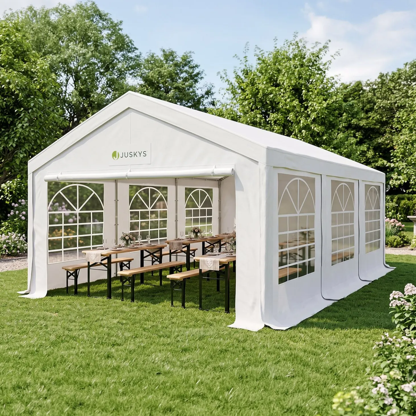 Festzelt Partyzelt Gala Großer Pavillon für die Outdoor-Party im Garten