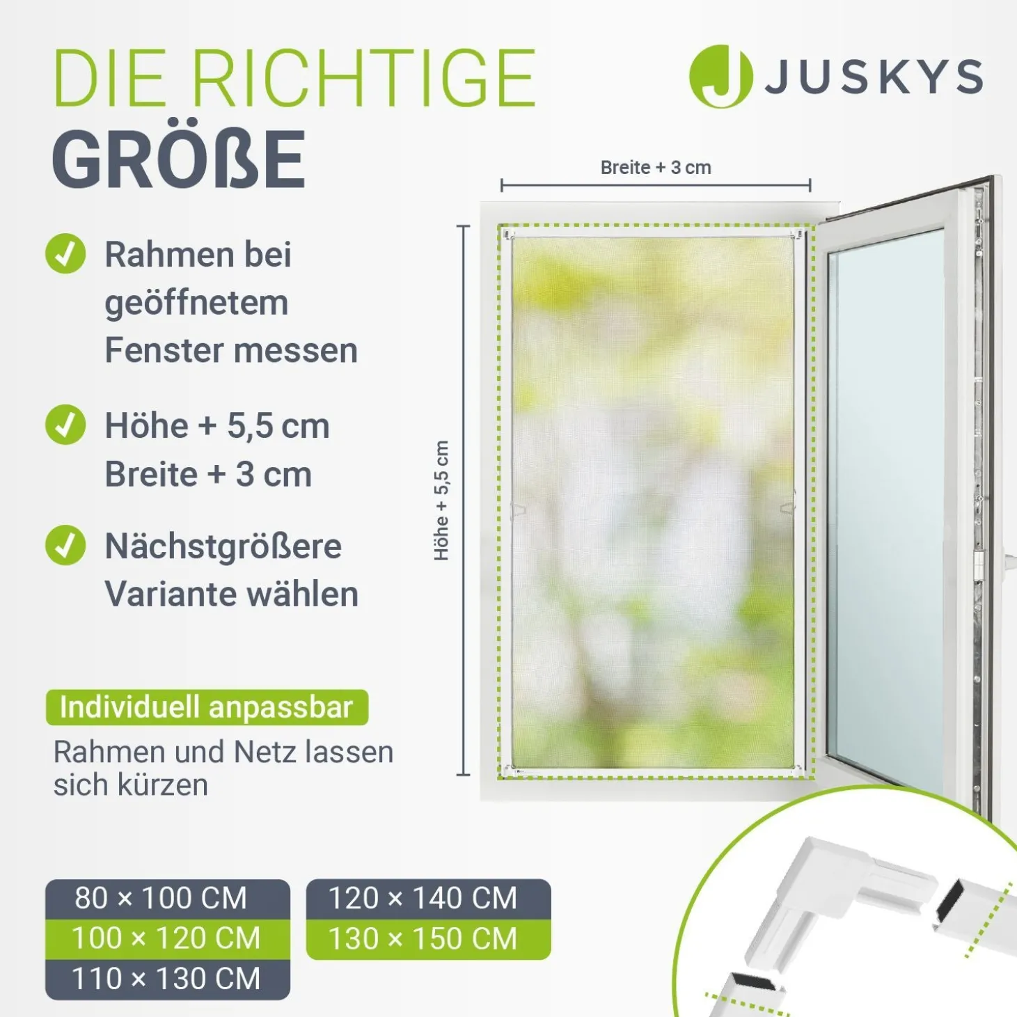 Fliegengitter für Fenster Zuverlässiger Insektenschutz mit Aluminiumrahmen
