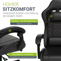 Gamingstuhl HyperSeat Bürostuhl für Home-Office & Gaming