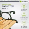 Gartenbank Pisa 2 Sitzer Bank aus lackiertem Holz und Gusseisen