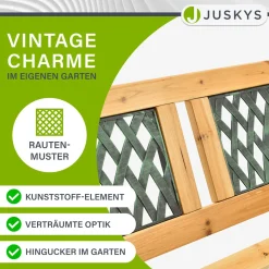 Gartenbank Sanremo 2 Sitzer Bank aus lackiertem Holz aus Gusseisen