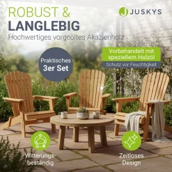 Gartenliegestuhl klappbar Korfu Wetterfester Liegestuhl aus Akazienholz