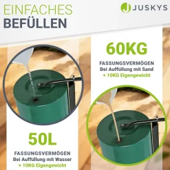 Garten Rasenwalze Fritz aus Metall Einfach befüllbar, leichtgängig und gut manövrierbar