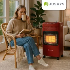 Gasheizer für Innenräume 3-Wärme-Stufen Heizstrahler mit bis zu 4200 Watt für Terrasse & Outdoor