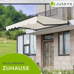 Gelenkarmmarkise mit Kurbel Markise für Terrasse & Balkon - inklusive Halterung
