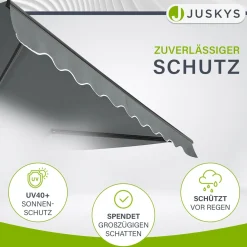 Gelenkarmmarkise mit Kurbel Markise für Terrasse & Balkon - inklusive Halterung